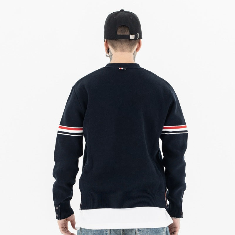 Versatile Knitted V-neck Cardigan