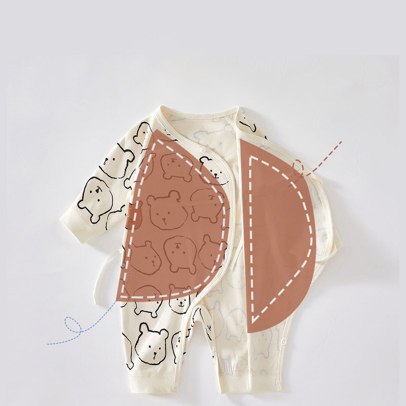Cotton Baby Bear Romper