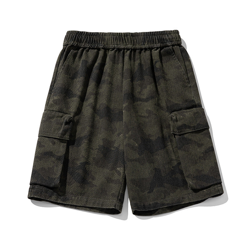 Camouflage cargo shorts