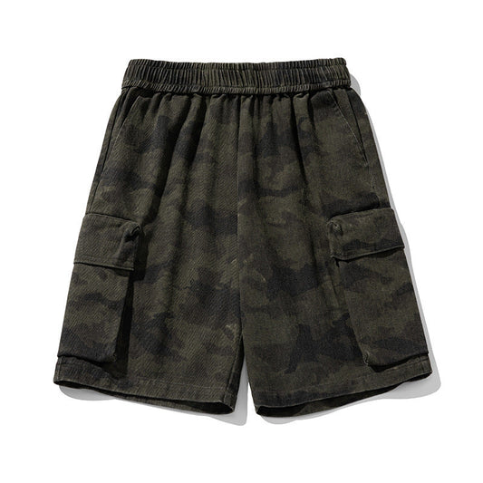 Camouflage cargo shorts