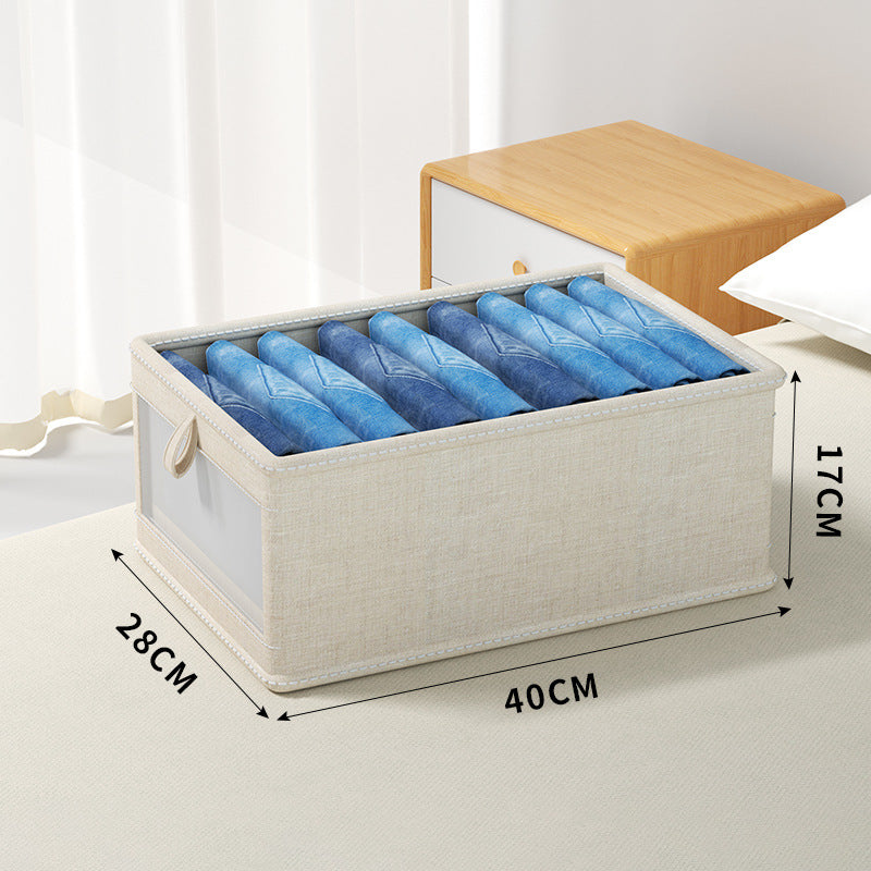 Visible foldable storage box