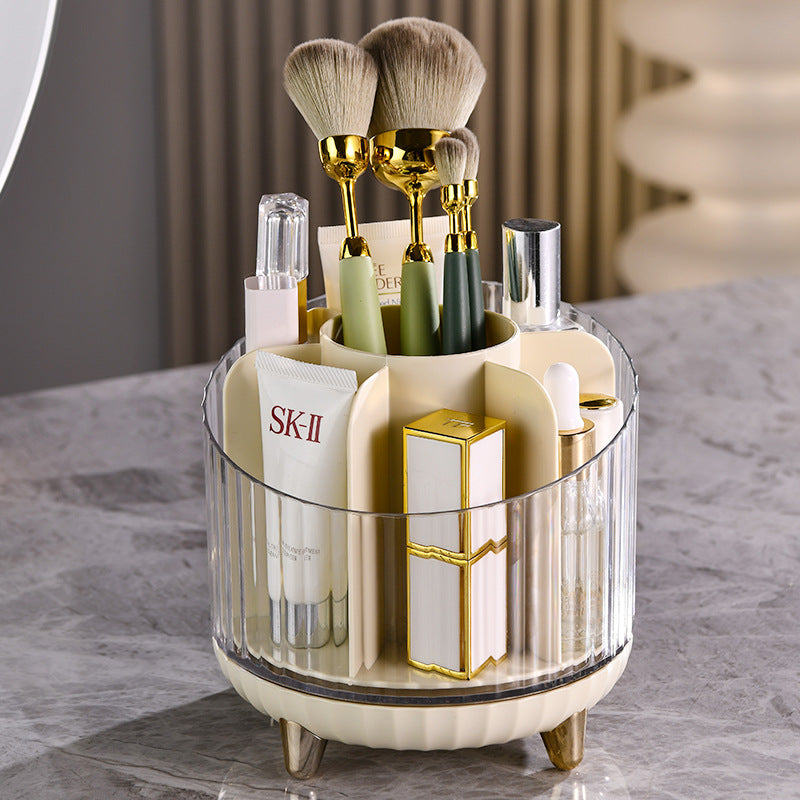 Makeup brush storage container