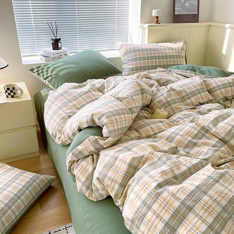 Cotton Dyed Washed Cotton Bedding Set