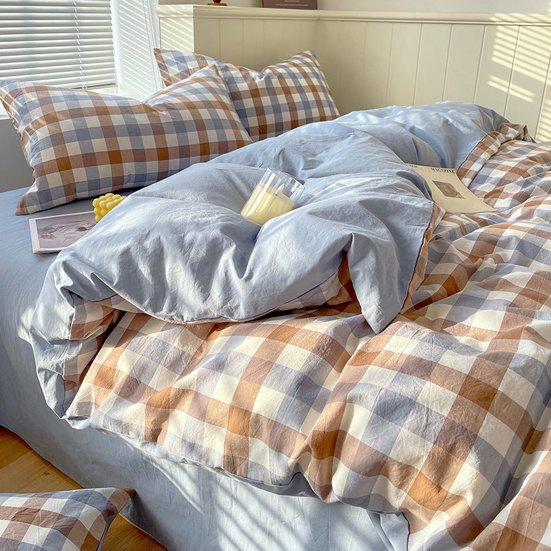 Cotton Dyed Washed Cotton Bedding Set