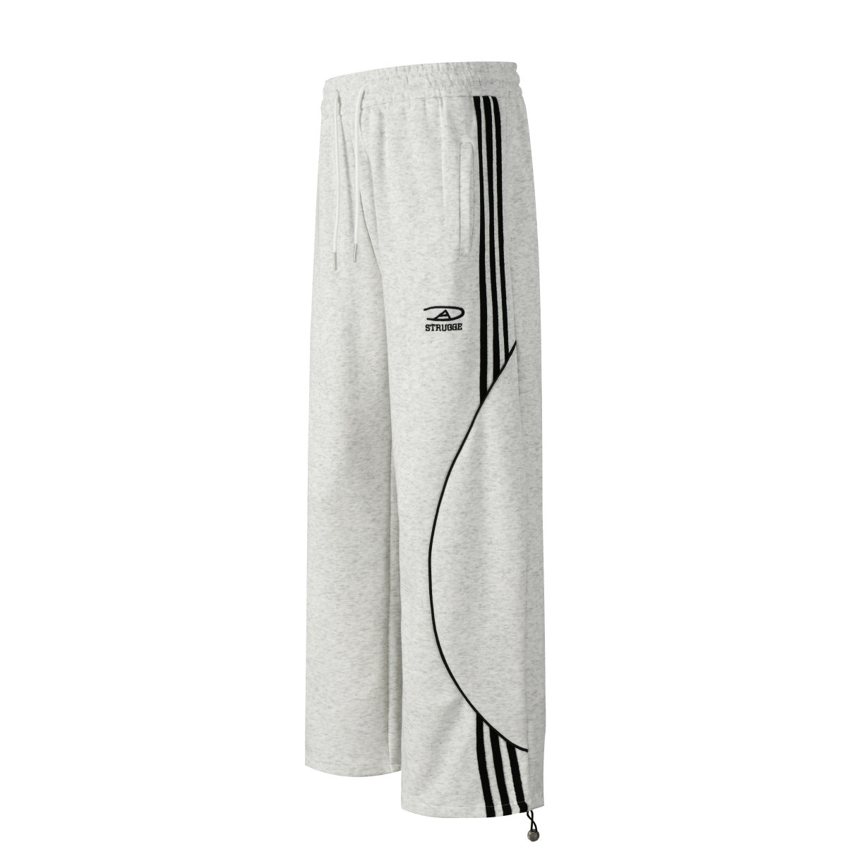 Retro sport loose drape wide leg pants