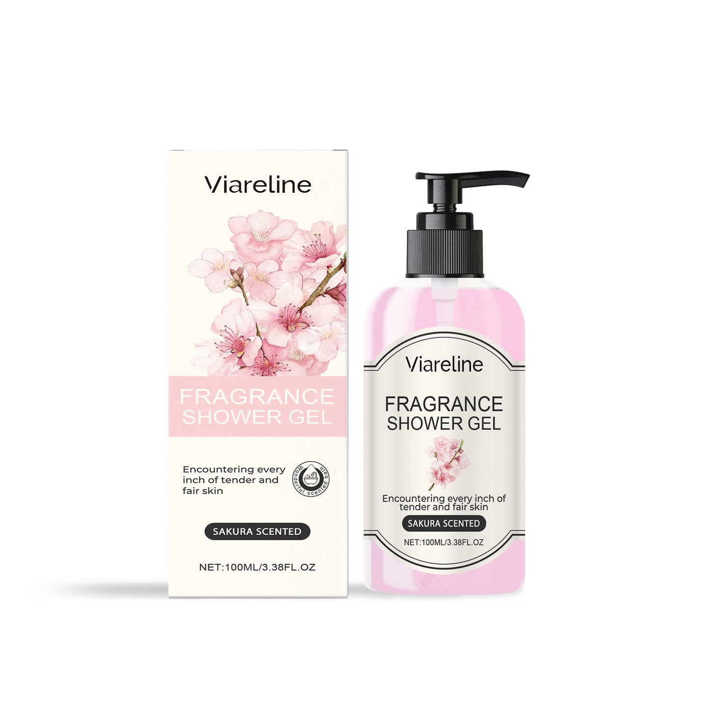Viareline Fragrant Body Wash (Cherry Blossom Scent)
