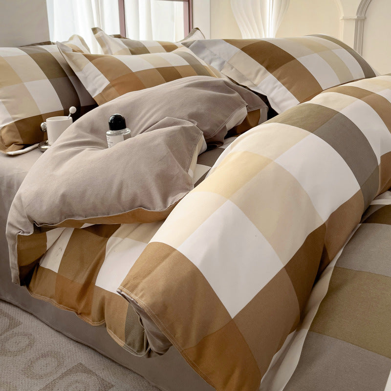 Minimalist Pure Water-Washed Cotton Bedding Set