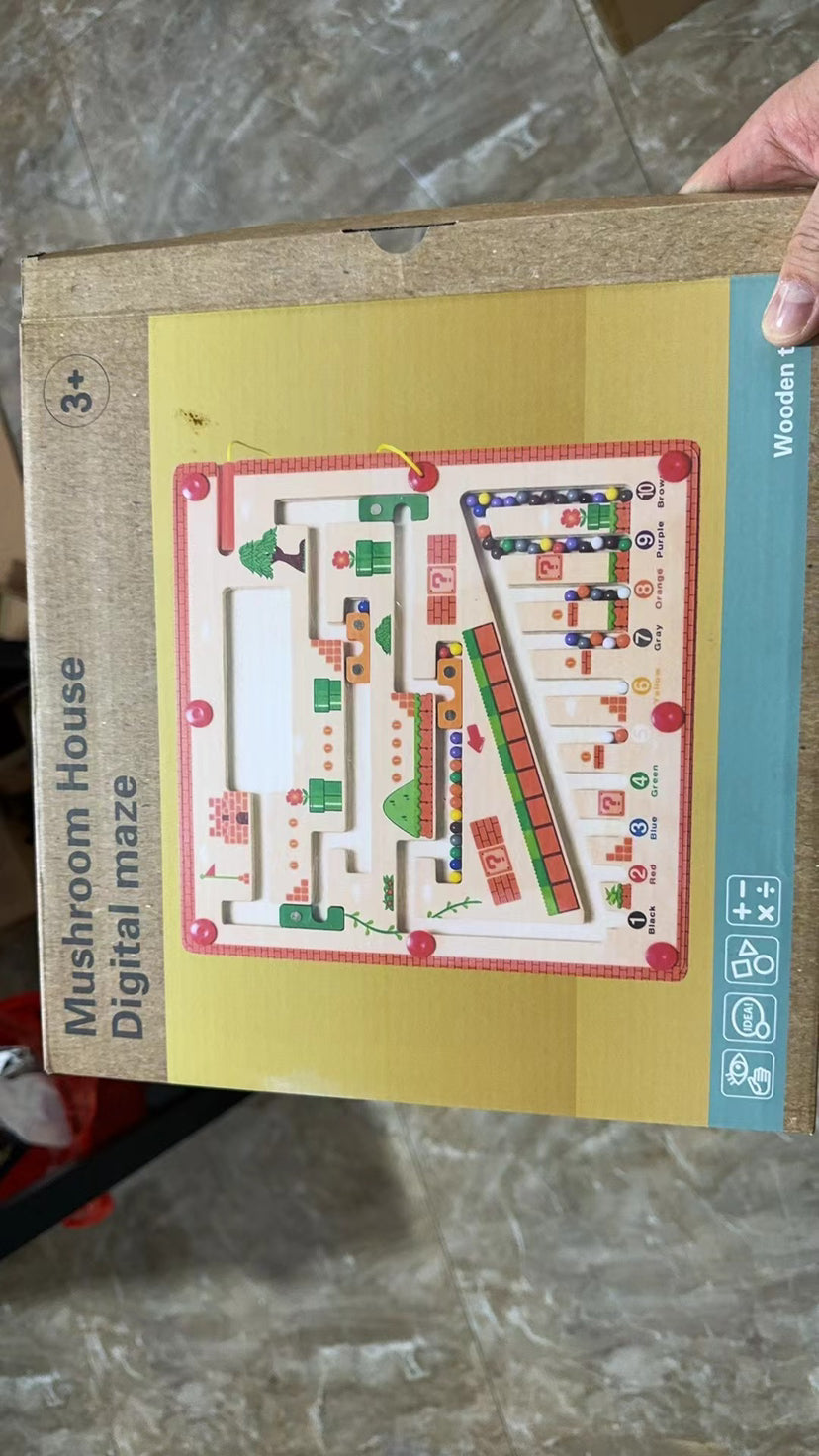 Wooden Magnetic Pen Counting Board