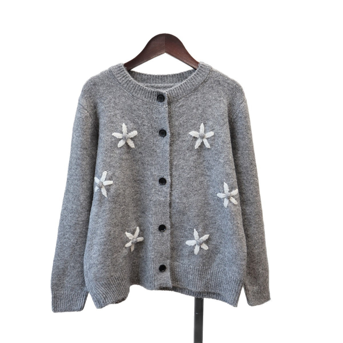 Embroidered Knitted Cardigan