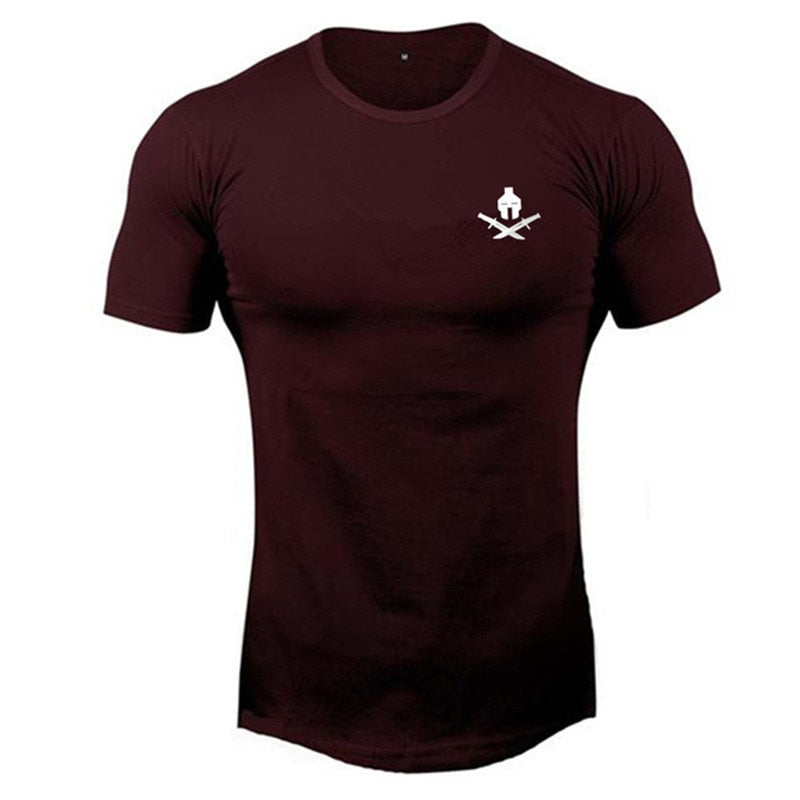 Running fitness t shirt men