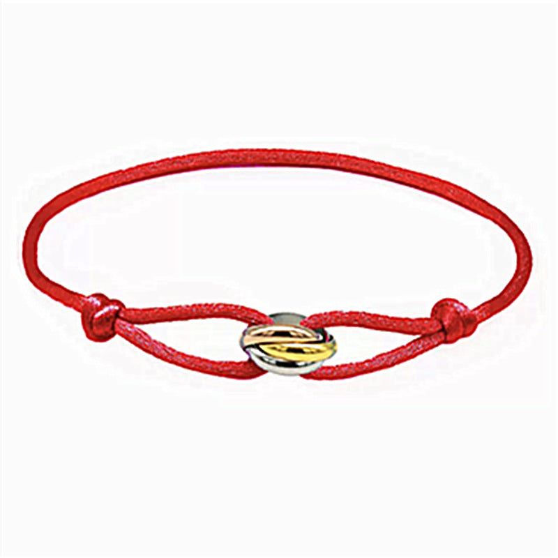 Stainless Steel Three-Color Eternal Ring Bracelet