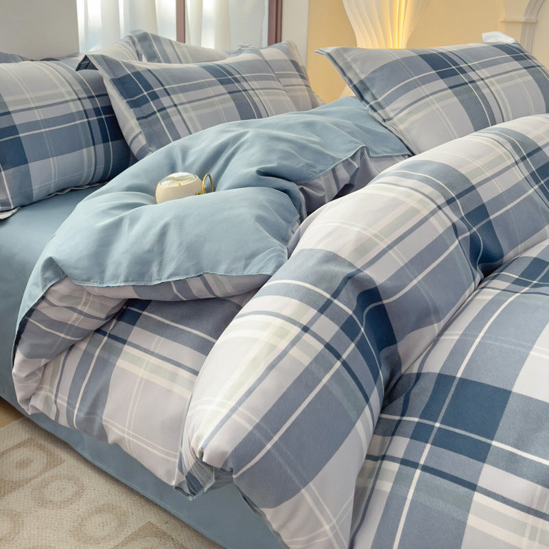 Minimalist Pure Water-Washed Cotton Bedding Set