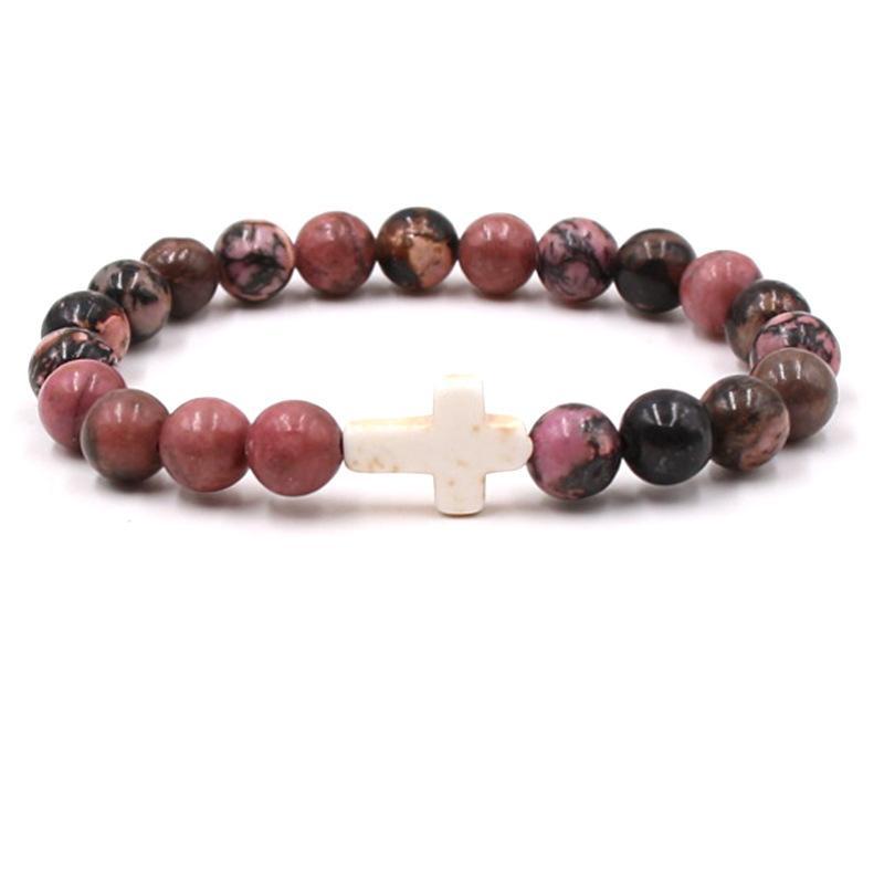 Bead jewelry cross bracelet