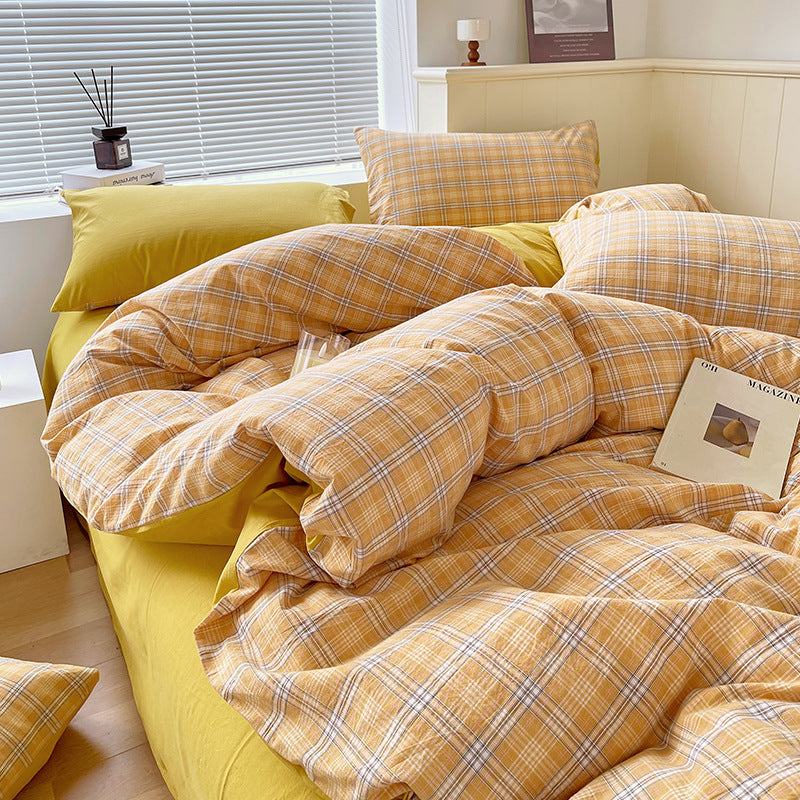 Cotton Dyed Washed Cotton Bedding Set