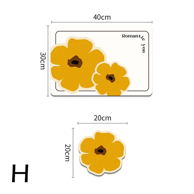 2pcs/set Nappa Leather Waterproof Oil-proof Table Mat