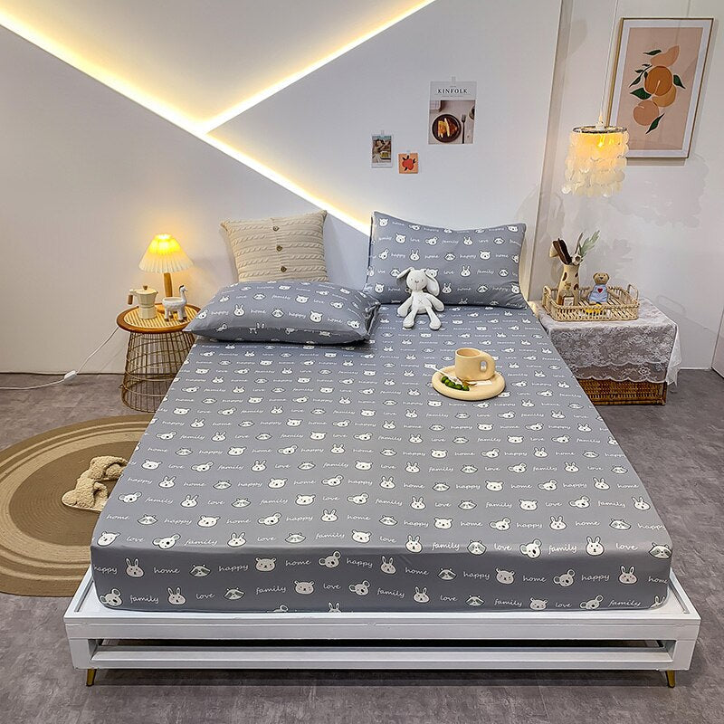 Cotton Elastic Bed Sheet