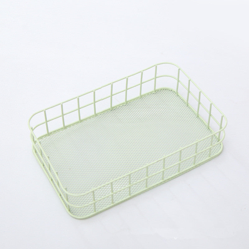 Desktop storage basket