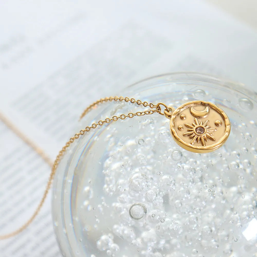 Zircon Star Moon Romantic Necklace