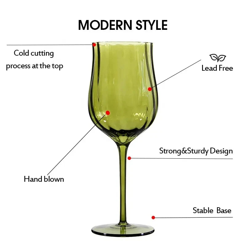 4/2/1 Piece/s French Medieval Red Wine Glass