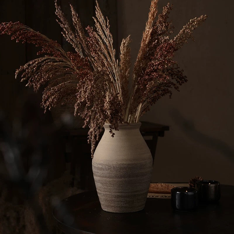 Vintage rough pottery vase