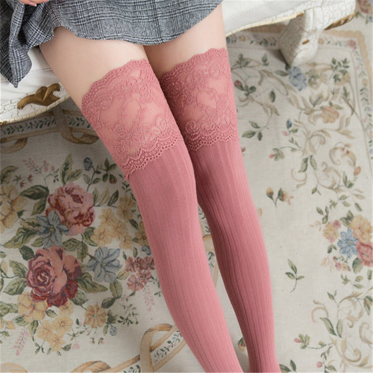 Lace Knee Socks
