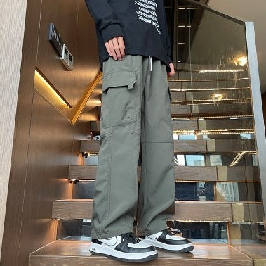 Military green cargo pants