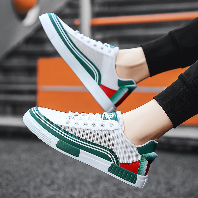 Thin mesh perforated board shoes