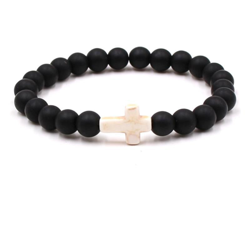 Bead jewelry cross bracelet