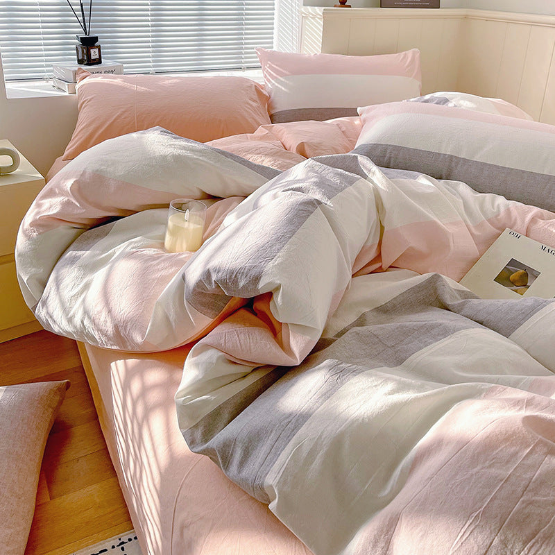 Cotton Dyed Washed Cotton Bedding Set