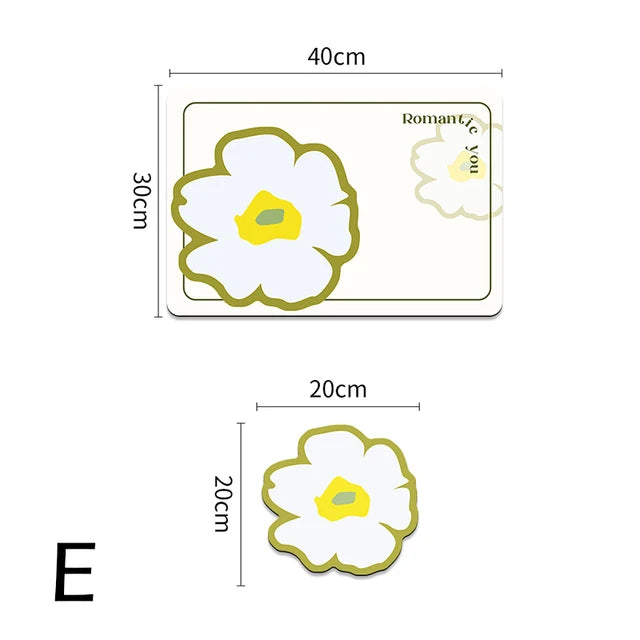2pcs/set Nappa Leather Waterproof Oil-proof Table Mat
