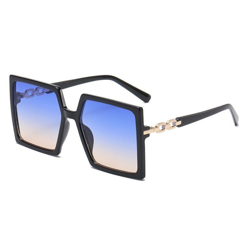Green gradient square sunglasses