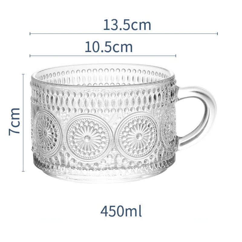Nordic Vintage Embossed Glass