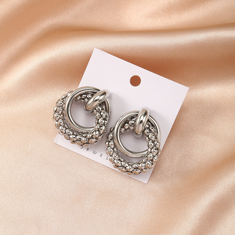 Temperament alloy earrings