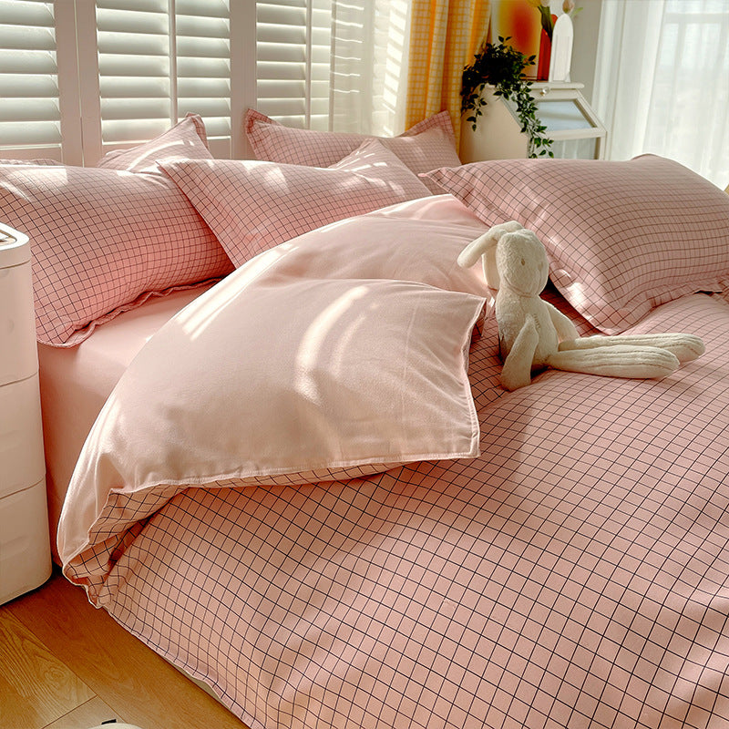 Minimalist Pure Water-Washed Cotton Bedding Set