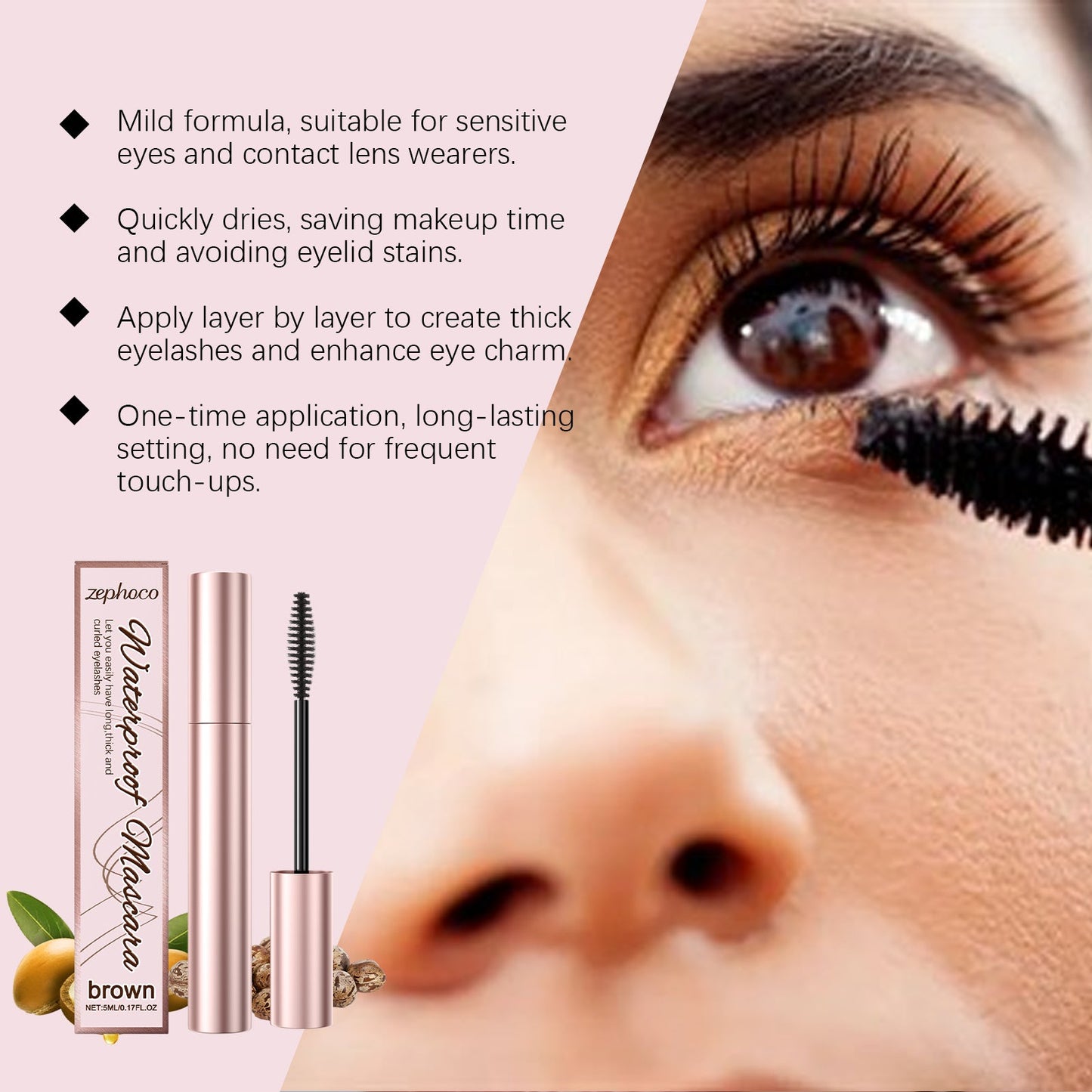 zephoco Brown Curl Mascara