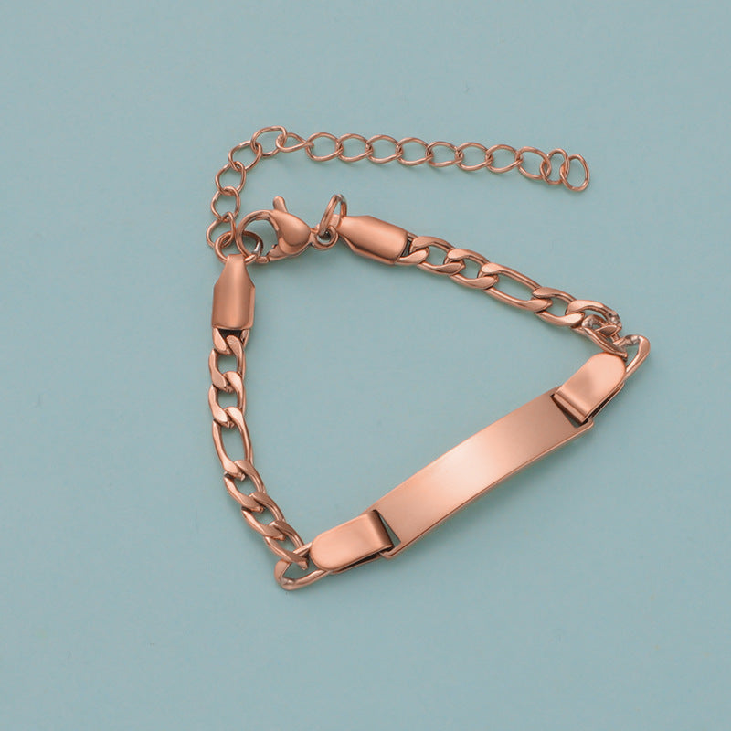 Stainless Steel Engravable Children's Bracelet