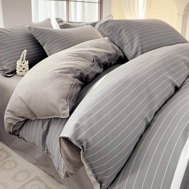 Minimalist Pure Water-Washed Cotton Bedding Set