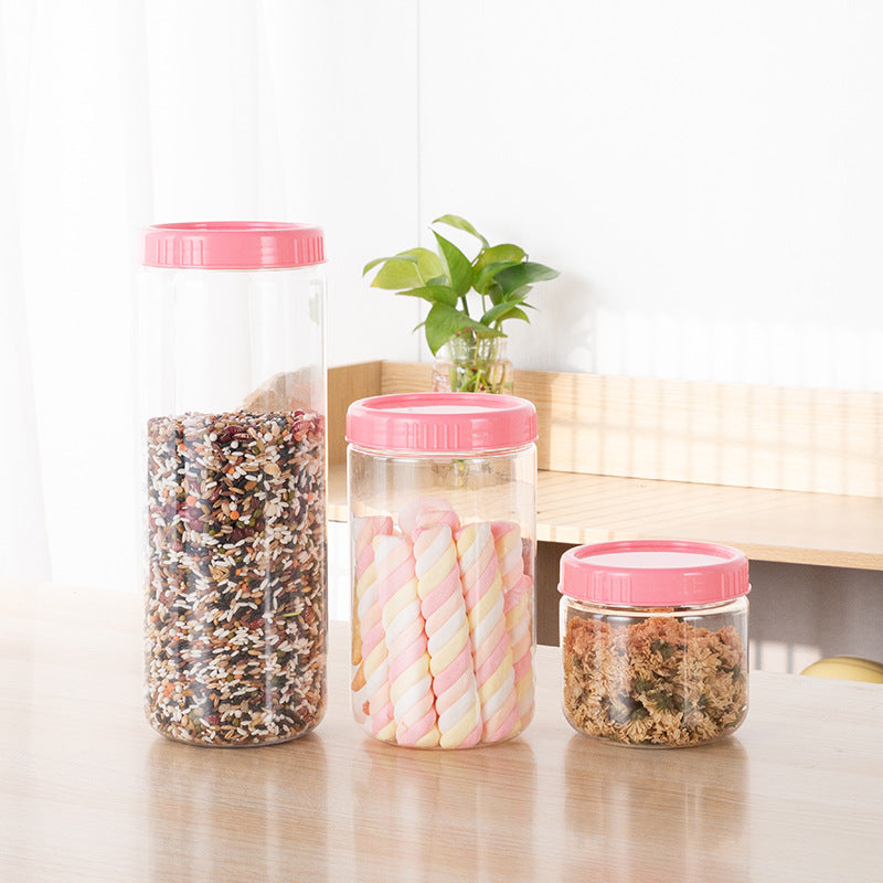 Grain Storage Box Bean Grain Sealed Storage Tank Kitchen Storage Bottle Round Storage Bottle