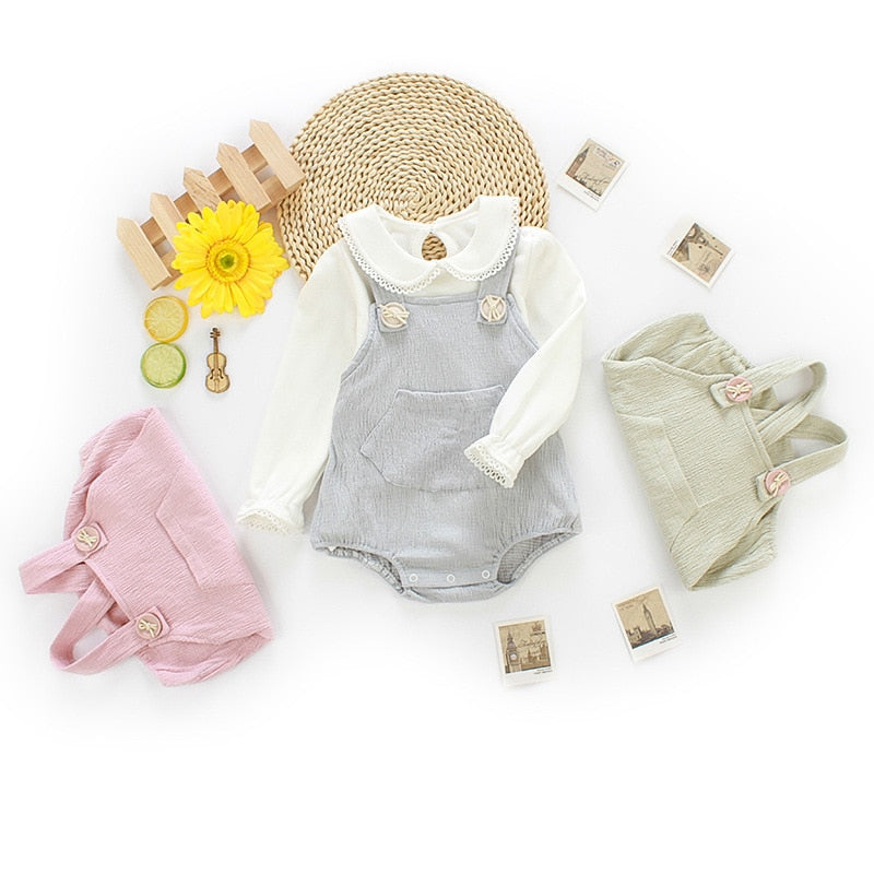 Spring Baby Girl Rompers