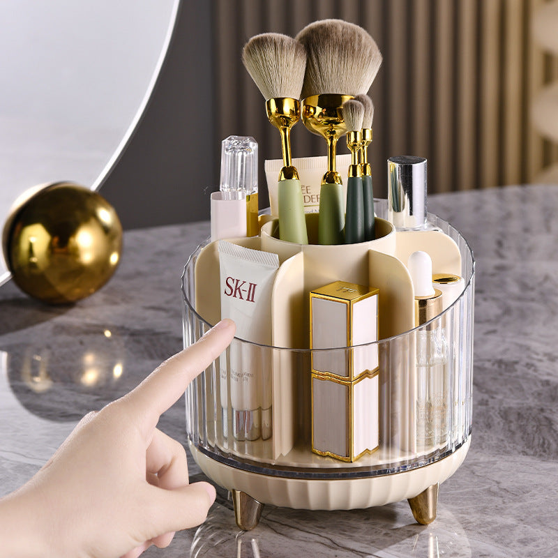 Makeup brush storage container