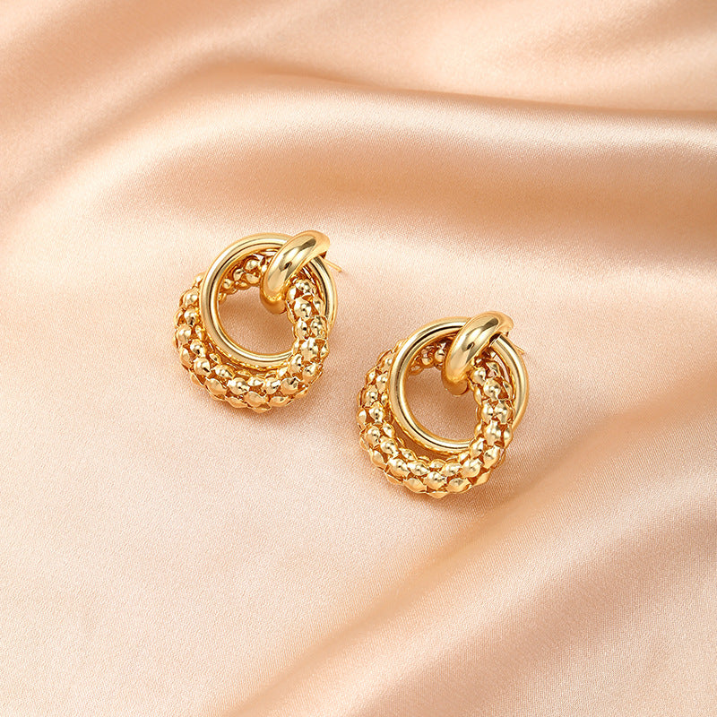 Temperament alloy earrings