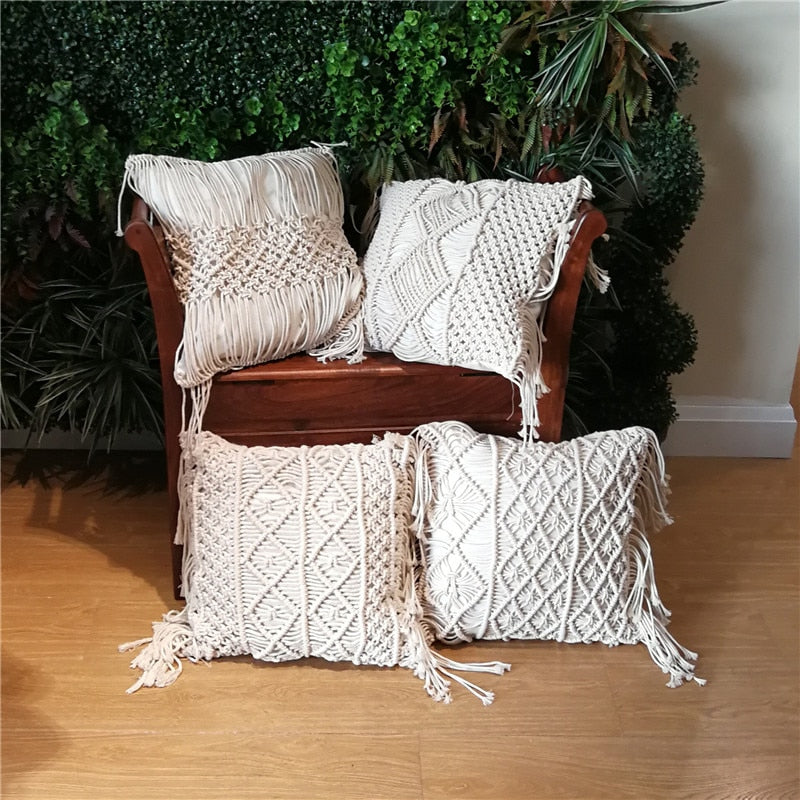 Nordic Cushion Cover with Tassel
