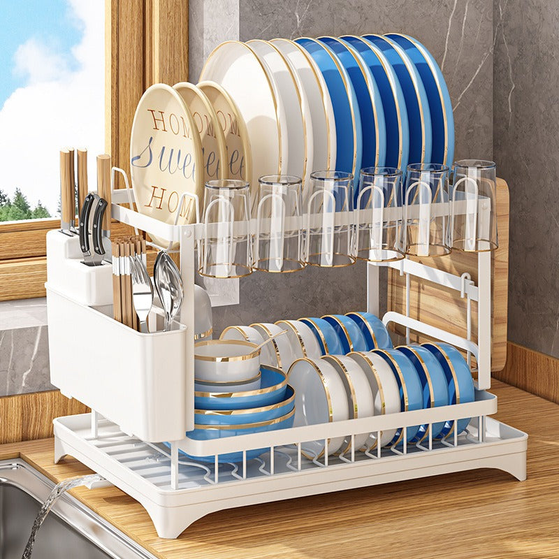 Kitchen drainage dish rack