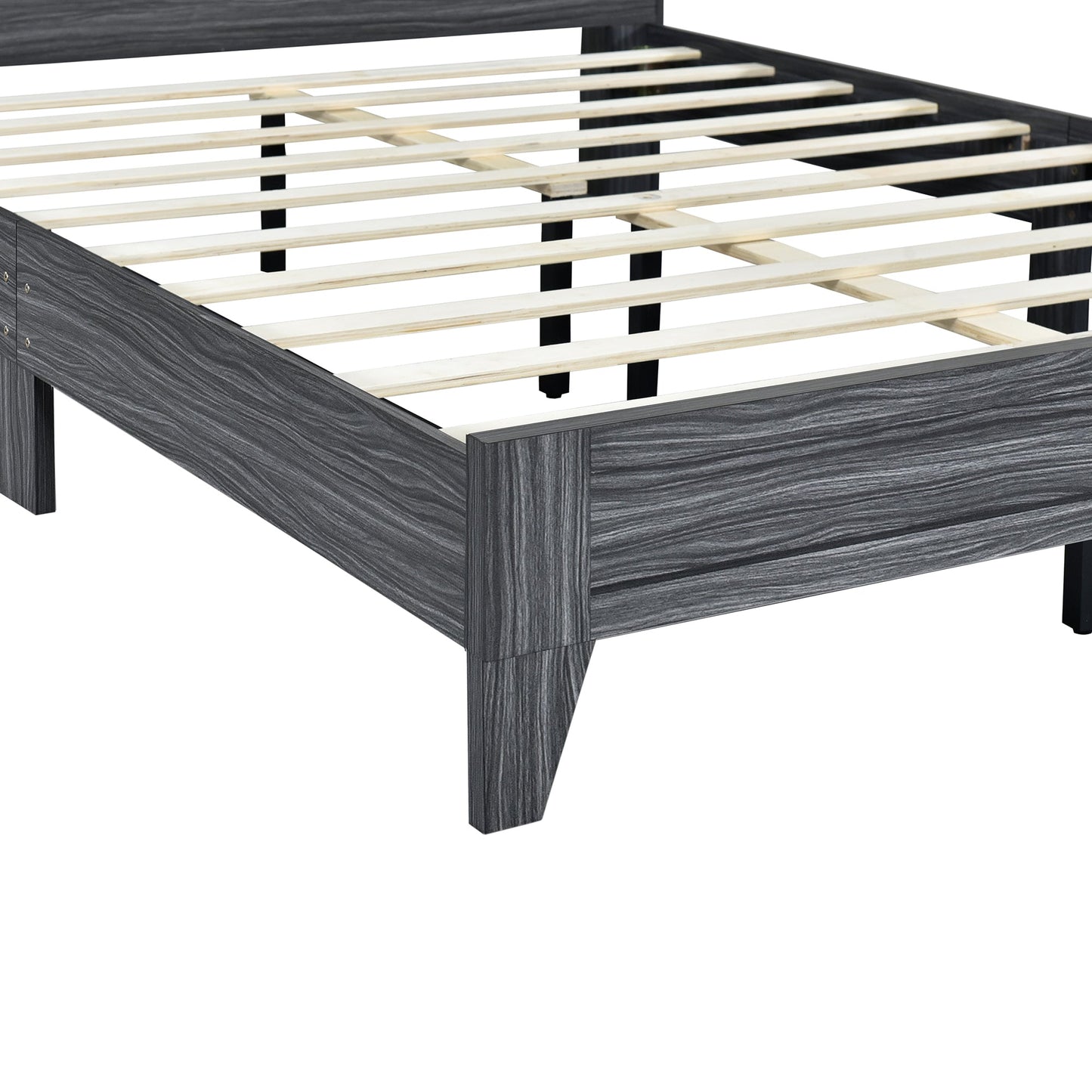 Queen Size Storage Platform Bed Frame