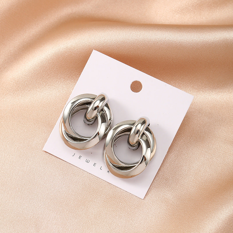 Temperament alloy earrings