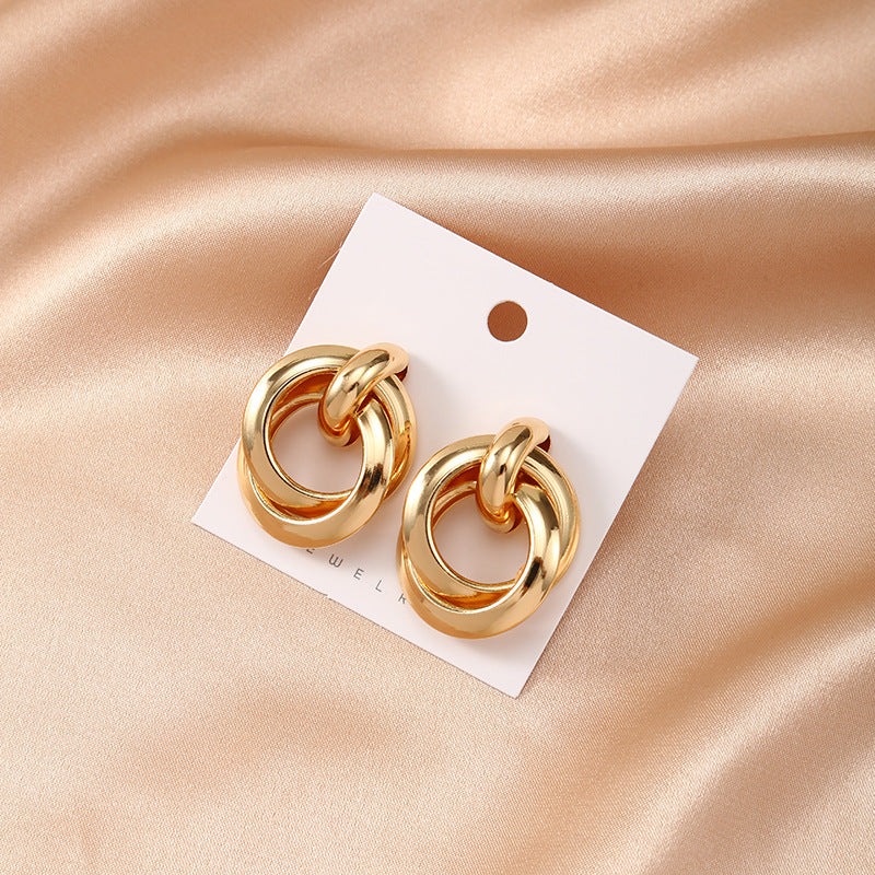 Temperament alloy earrings
