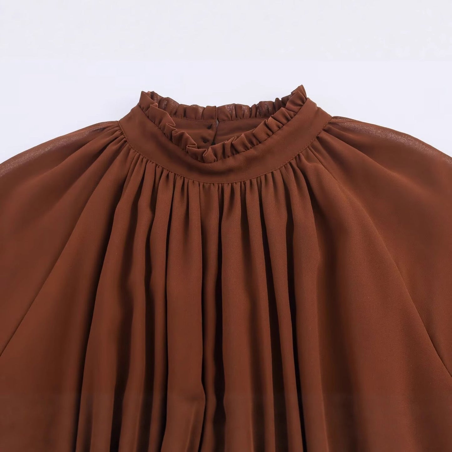 Long sleeved lace up dress