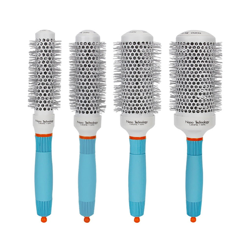 Professional Round Blue Hair Brush