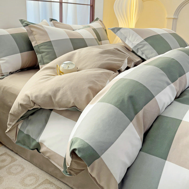 Minimalist Pure Water-Washed Cotton Bedding Set