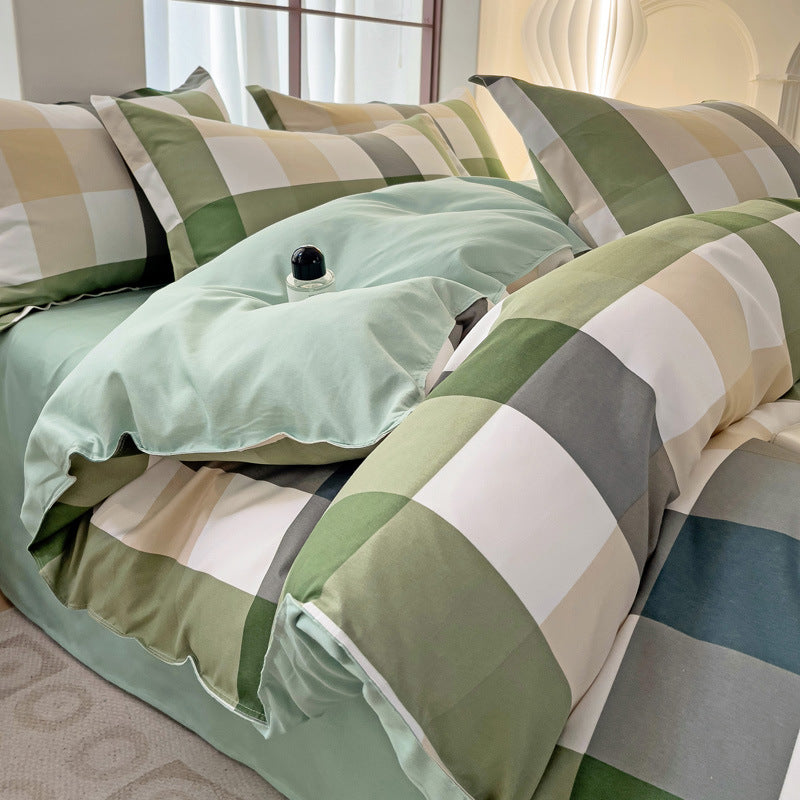 Minimalist Pure Water-Washed Cotton Bedding Set